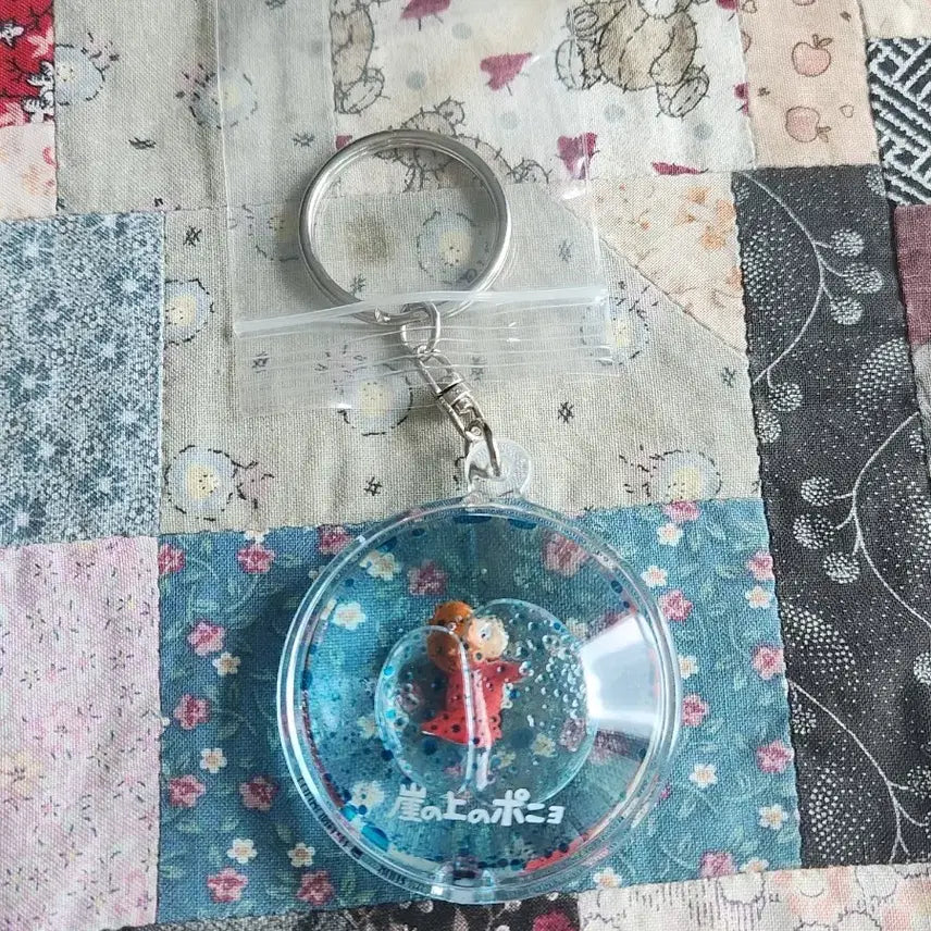 [BUNJANG] Studio Ghibli Ponyo Aqua Keychain (Official, Vintage) / 지브리정품)<오늘만이가격!>격레어고전 벼랑위의포뇨 아쿠아 키홀더