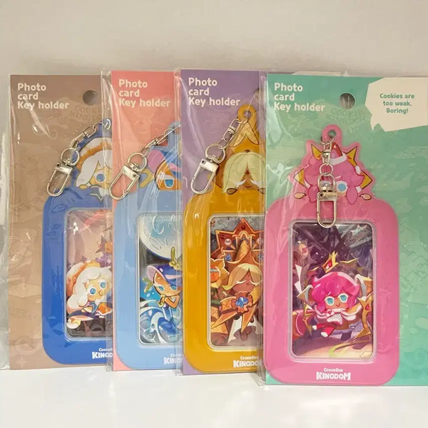 [BUNJANG] Cookie Run Kingdom Photocard Holder Bundle Set / 쿠키런킹덤 포토카드 키홀더 4종 일괄 쿠키런