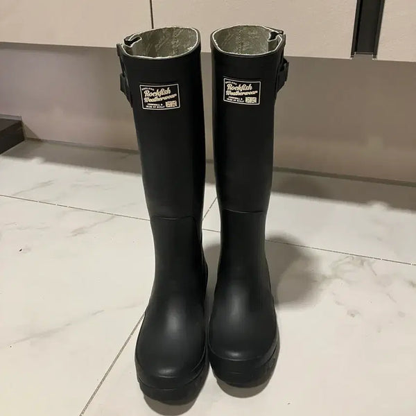 [BUNJANG] Rockfish Weatherwear Long Rain Boots Black / 락피쉬 레인부츠 블랙 230