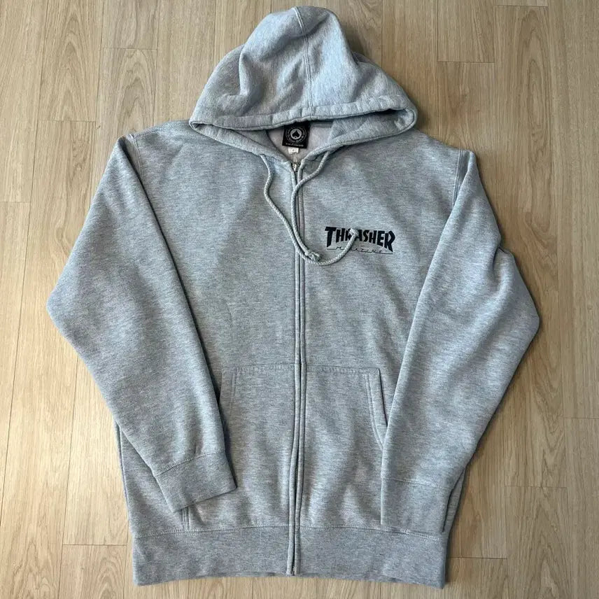 [BUNJANG] Thrasher Hooded Zip-Up Sweatshirt Size M / [ M사이즈 ] 트래셔 후드 집업