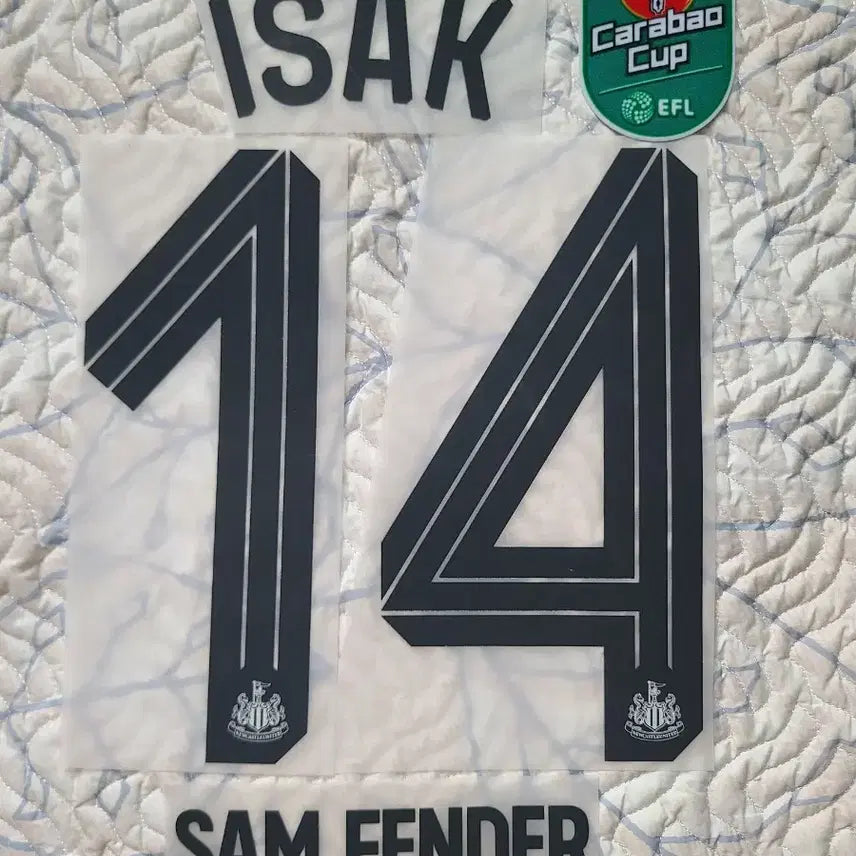 [BUNJANG] Newcastle United 24/25 Carabao Cup Isaac Name Set / 뉴캐슬 24/25 홈 카라바오컵 이삭 네임셋 세트