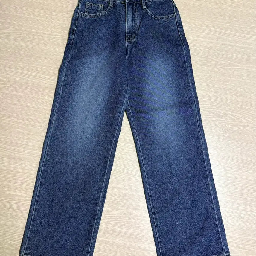 [BUNJANG] Semi Wide Straight Fit Jeans / 세미 와이드 스트레이트 진 청바지 27cm