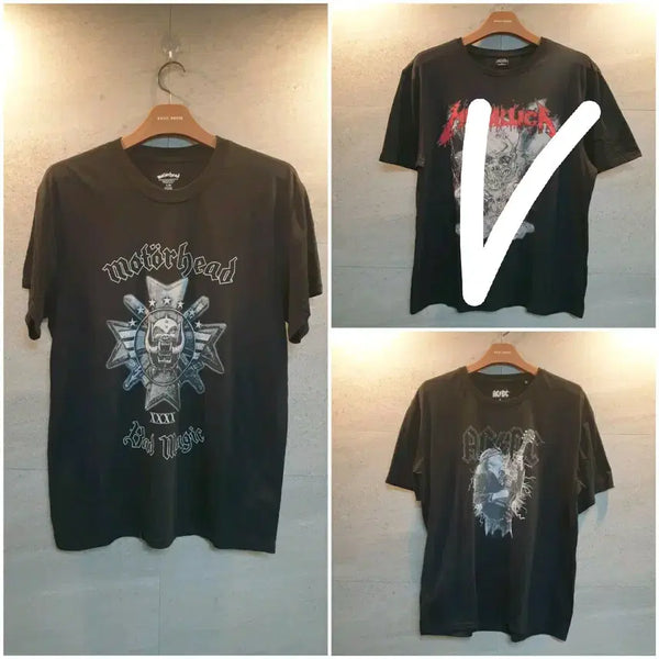 [BUNJANG] Motorhead / Metallica / AC/DC Band T-Shirt / Motorhead / Metallica / AC/DC 밴드 티셔츠.
