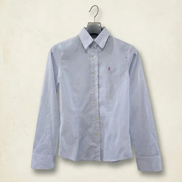 [BUNJANG] Polo Ralph Lauren Women's Custom Fit Stripe Shirt / 폴로 랄프로렌 여성 커스텀핏 스트라이프 셔츠 M