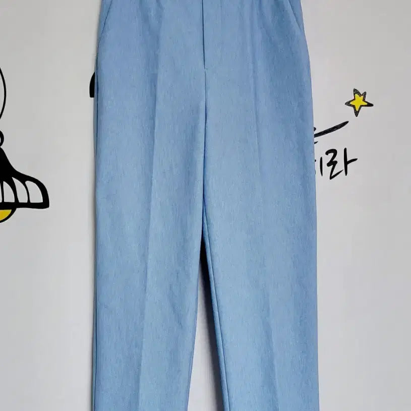 [BUNJANG] Provador Women's Center Press Slacks Sky Blue (M) / [M] Provador 여성 센터프레스 슬랙스 팬츠 (스카이 블루)