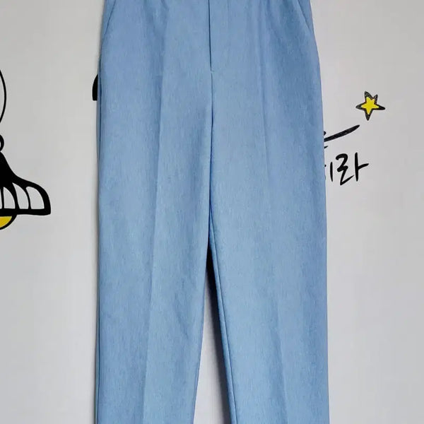 [BUNJANG] Provador Women's Center Press Slacks Sky Blue (M) / [M] Provador 여성 센터프레스 슬랙스 팬츠 (스카이 블루)
