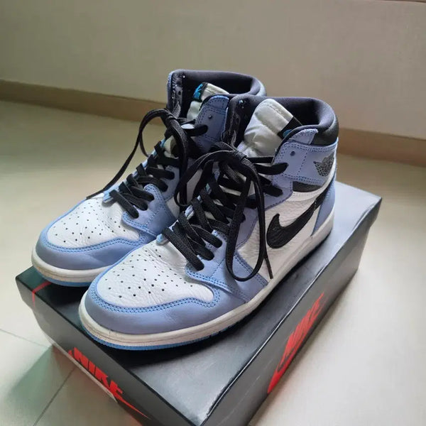 [BUNJANG] Air Jordan 1 Retro High OG University Blue Sneakers / 조던 1 레트로 하이 OG 유니버시티 블루