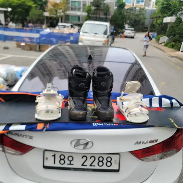 [BUNJANG] BUZ RUN Snowboard Boots and Bindings Set (Size 280) / BUZ RUN 스노우보드 부츠 세트 280 팝니다