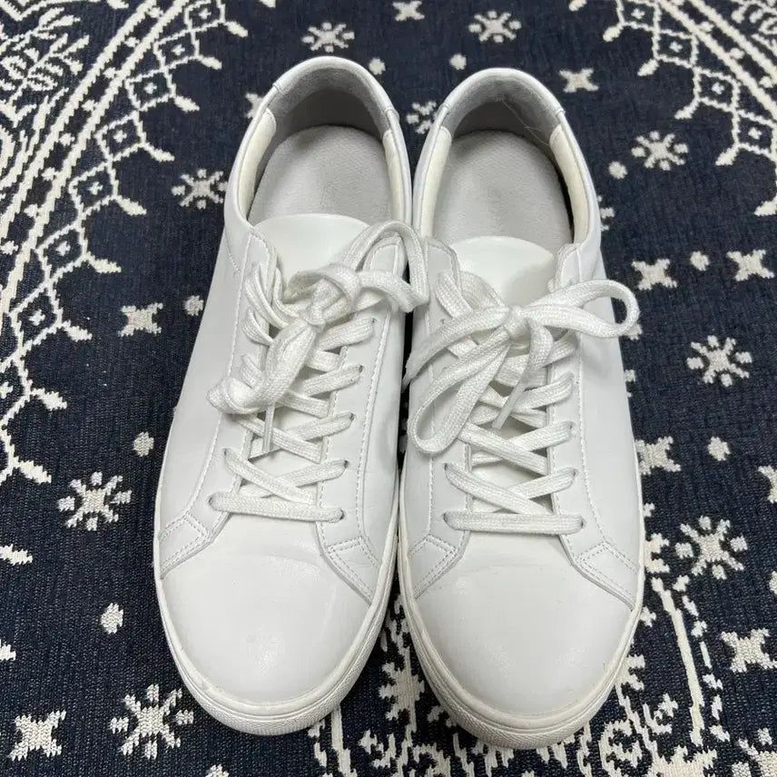 [BUNJANG] White 5cm Height Increasing Sneakers - Size 260 / 남자 키높이 5센치 화이트 스니커즈 260 사이즈