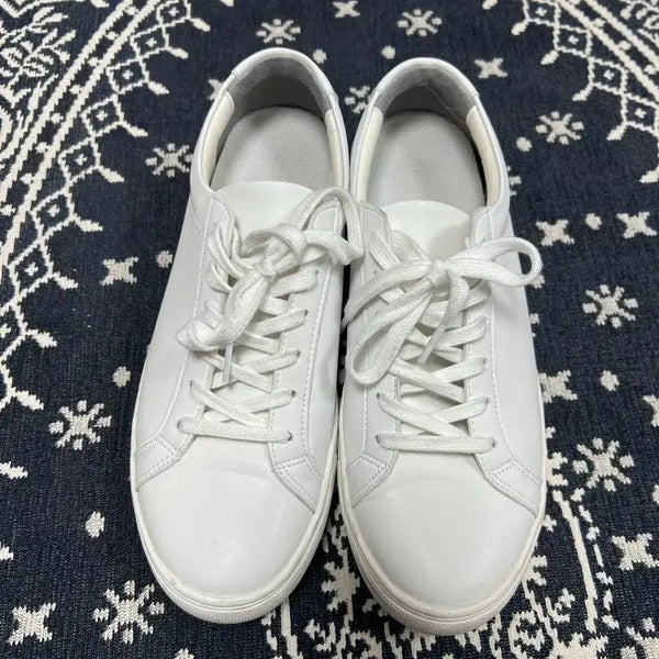 [BUNJANG] White 5cm Height Increasing Sneakers - Size 260 / 남자 키높이 5센치 화이트 스니커즈 260 사이즈