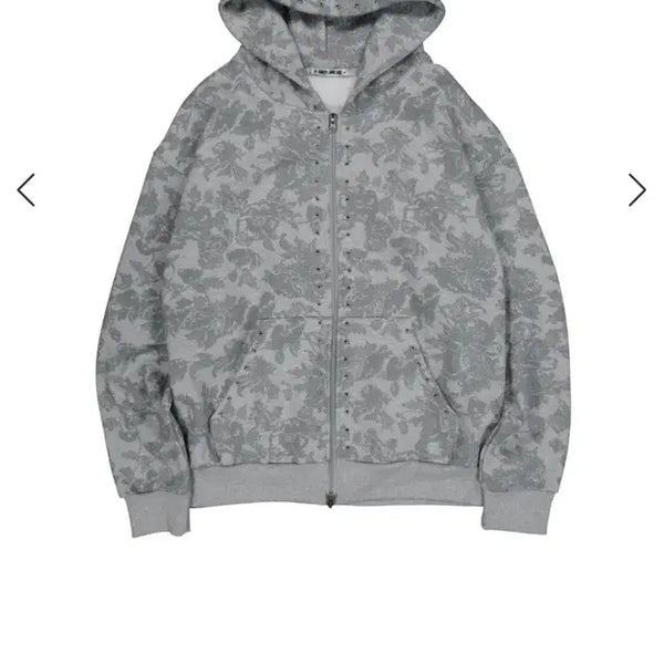 [BUNJANG] SETEXY Flower Stud Zip-Up Hoodie / 셋업이엑스이 플라워 스터드 후드 집업