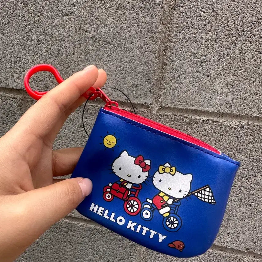 [BUNJANG] Sanrio Hello Kitty Pouch / (일본 정품) 산리오 헬로 키티 파우치 굿즈 소품 정리 파란색