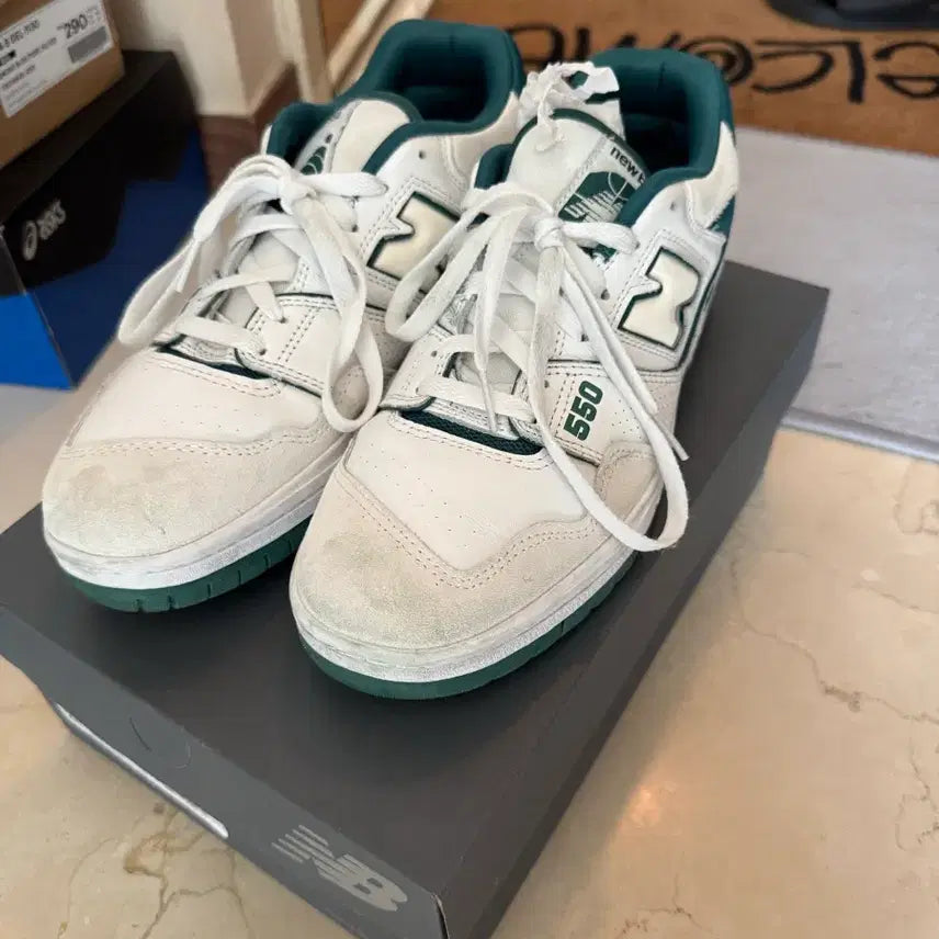 [BUNJANG] New Balance 550 White Green / 뉴발란스 550 화이트 그린