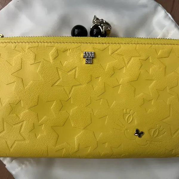 [BUNJANG] Anna Sui Star Pattern Yellow Mini Bag / 안나수이 별 패턴 옐로우미니백