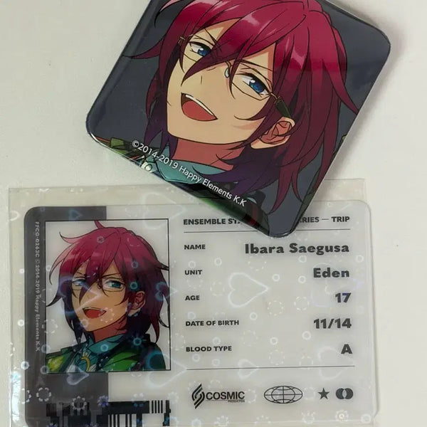 [BUNJANG] Eden Trip Saegusa Ibara Badge ID Card Set / 에덴 트립 사에구사 이바라 뱃지 아이디카드