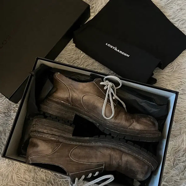 [BUNJANG] Lost Garden Hound Grey Loafers / 로스트 가든 하운드 그레이 43