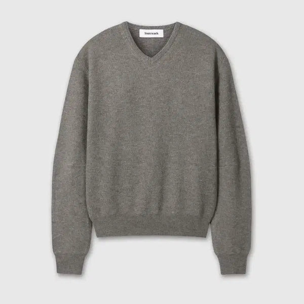 [BUNJANG] Tony Wack Super Fine Wool Commando V-Neck Knit XL / [26SS] 토니웩 수퍼파인울 코만도 브이넥 니트 XL