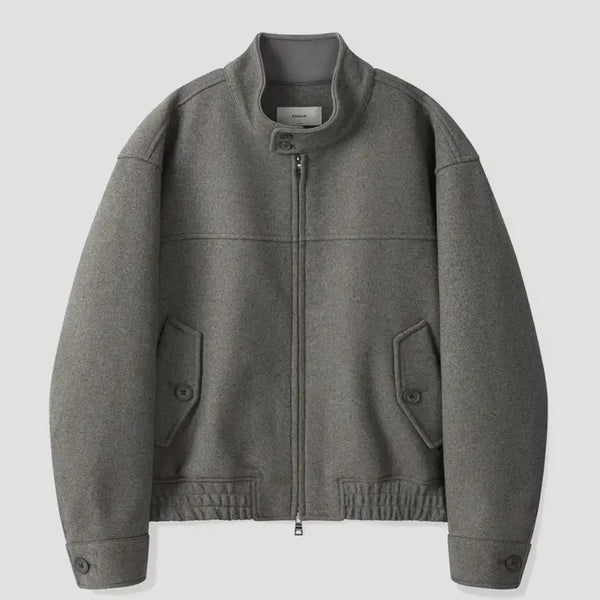 [BUNJANG] KIMUER Wool Herringbone Jacket Grey XL / (XL) 25ver. 키뮤어 울 헤링턴 자켓 그레이