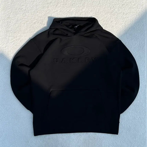 [BUNJANG] Oakley Performance Fit Logo Black Hoodie XL / 오클리 퍼포펀스 핏 로고 블랙 후드티