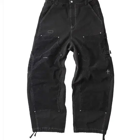[BUNJANG] 2SPACE NEEWORK Black Cargo Pants / 투스페이스 NEEWORK 블랙 카고 팬츠
