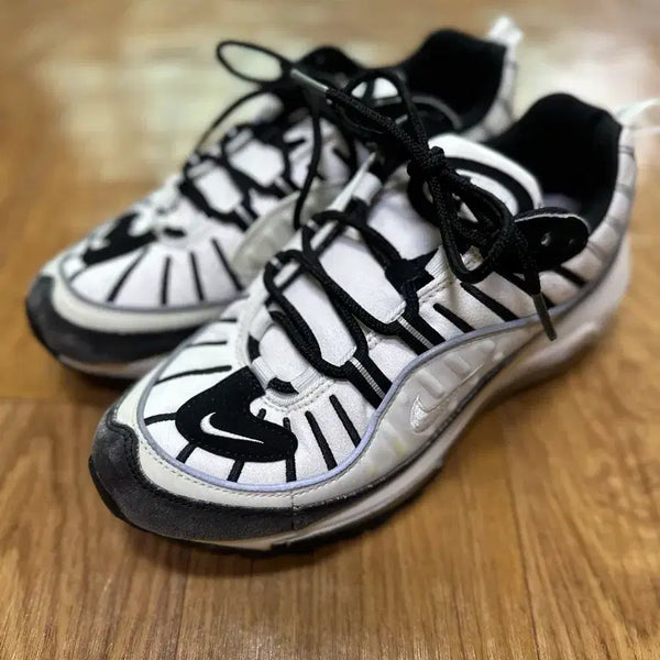 [BUNJANG] Nike Air Max 98 White/Black Sneakers (245mm) / 나이키 에어맥스 98 흰/검 245mm