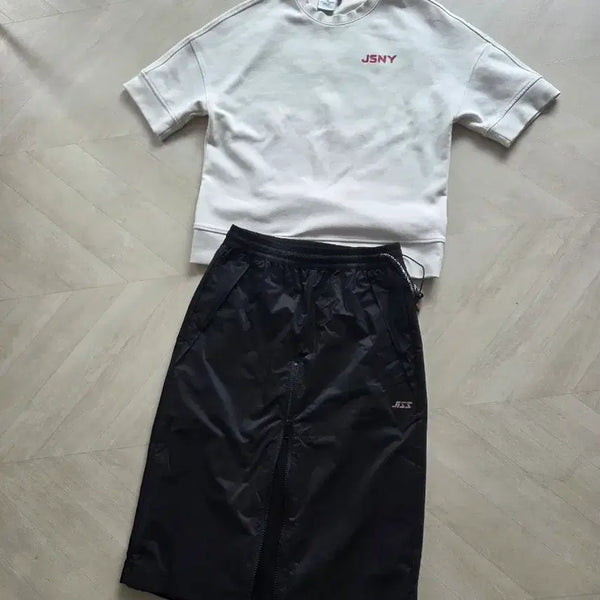 [BUNJANG] Jill Stuart JSNY T-shirt & Long Skirt Set / 질스튜어트 JSNY 반팔 맨투맨 / JSS 롱스커트 세트