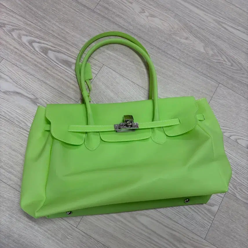 [BUNJANG] Jelly Birkin Bag - Medium Size / 새상품 젤리버킨백 라임