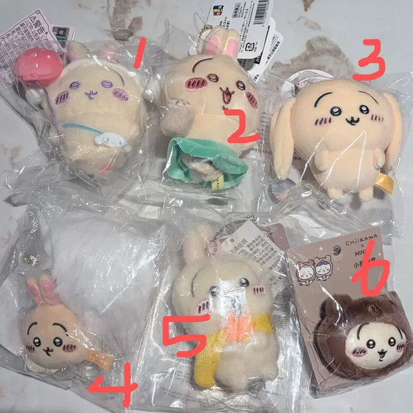 [BUNJANG] Sanrio Usagi Rabbit Autumn Maple Lotus Droopy Ears Tail Charm / 정품) 우사기 낙엽 연꽃 처진귀 꼬리 산리오 콜라보 키링
