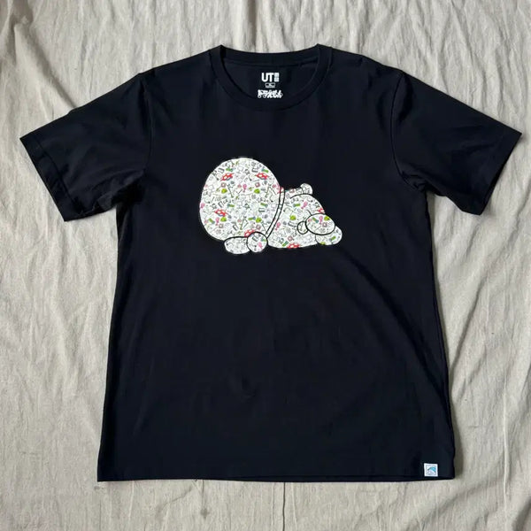 [BUNJANG] Uniqlo Doraemon Big Logo Short Sleeve T-Shirt XL / 유니클로 도라에몽 빅로고 반팔 XL