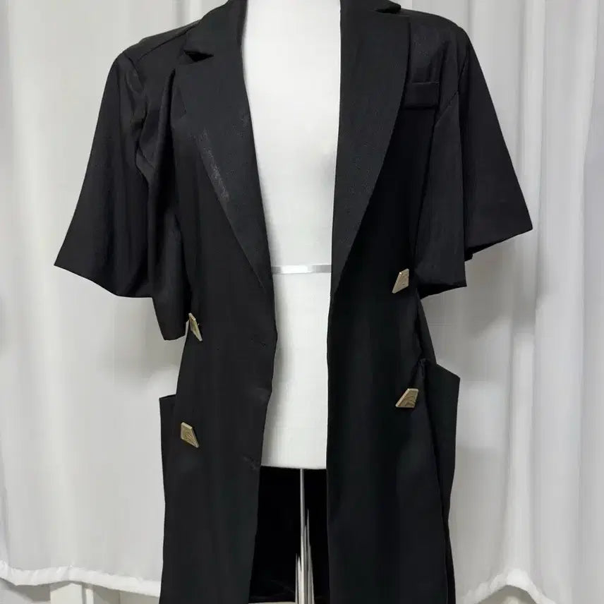[BUNJANG] 31.Fashion Black Back Slit Banding Jacket / [새상품] 31.fashion 백트임 밴딩 블랙 자켓