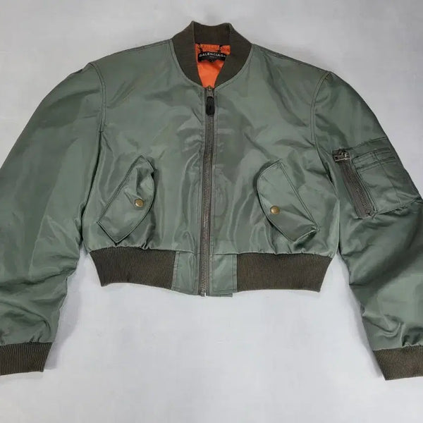 [BUNJANG] Balenciaga Bomber Jacket Khaki / 발렌시아가 봄버 자켓 카키