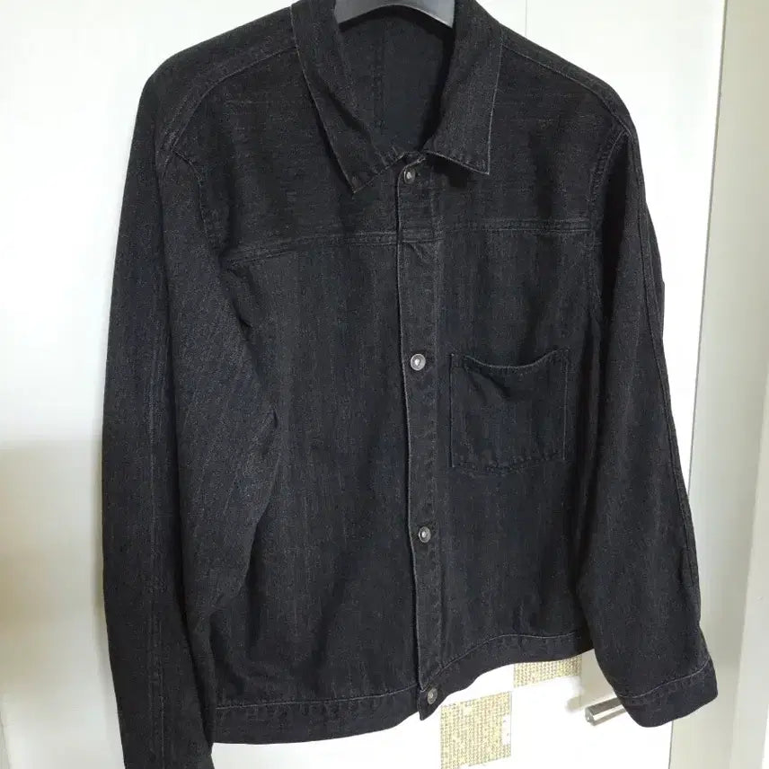 [BUNJANG] nanamica Black Denim Jacket / (L)나나미카 블랙 데님 자켓
