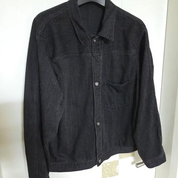 [BUNJANG] nanamica Black Denim Jacket / (L)나나미카 블랙 데님 자켓