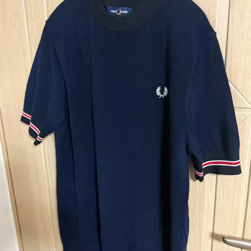 [BUNJANG] Fred Perry Knit Short Sleeve T-Shirt Size L / 프레드페리 니트 반팔 L사이즈 판매.