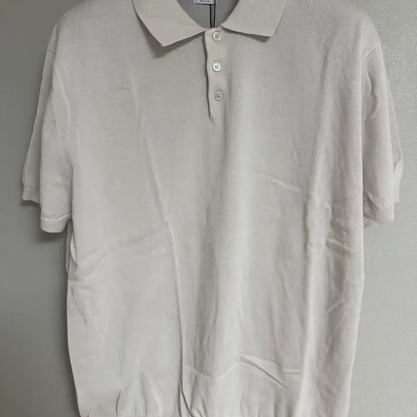 [BUNJANG] Zara Cotton Knit Polo Shirt Cream / [XL] 자라 코튼 니트 폴로 셔츠 크림색 칼라티