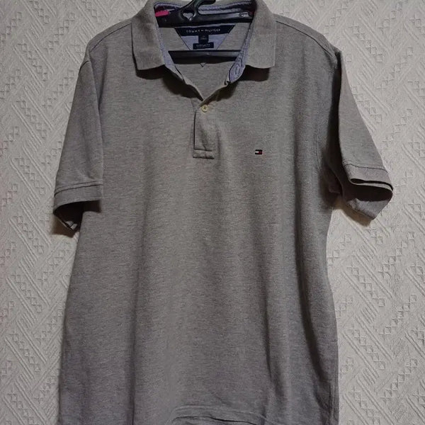[BUNJANG] Tommy Hilfiger Grey Collared Shirt / 타미카라셔츠