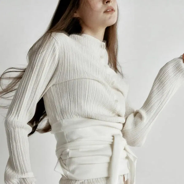 [BUNJANG] Le917 Wrap Tube Top [Ivory] / 르917 REFINED WRAP TUBE TOP [IVORY]