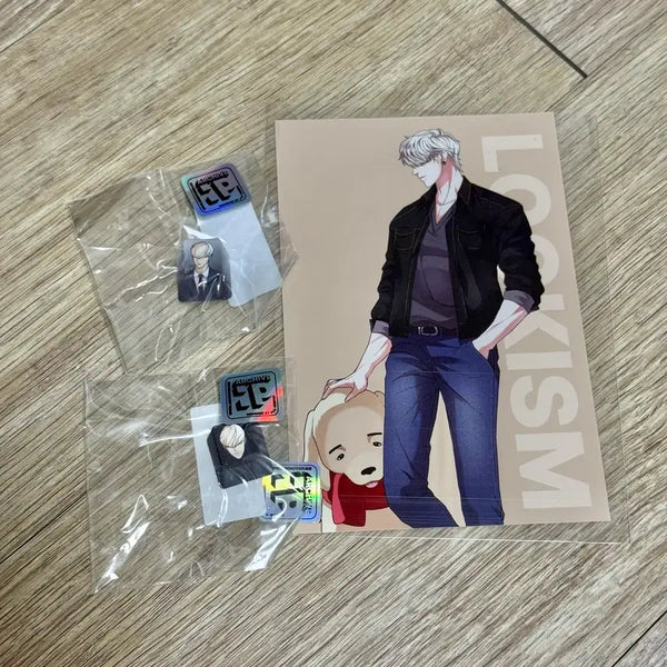 [BUNJANG] Lookism Park Hong-jae Postcard + Keycap Bundle Set / 외모지상주의 외지주 팝업 홍재열 엽서+키캡 일괄 판매