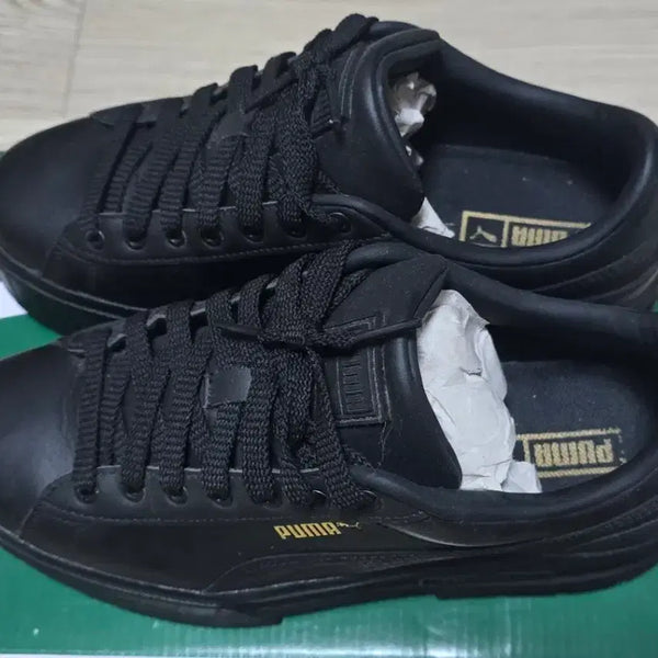 [BUNJANG] Puma Black Height-Enhancing Sneakers / 푸마 블랙 키높이신발