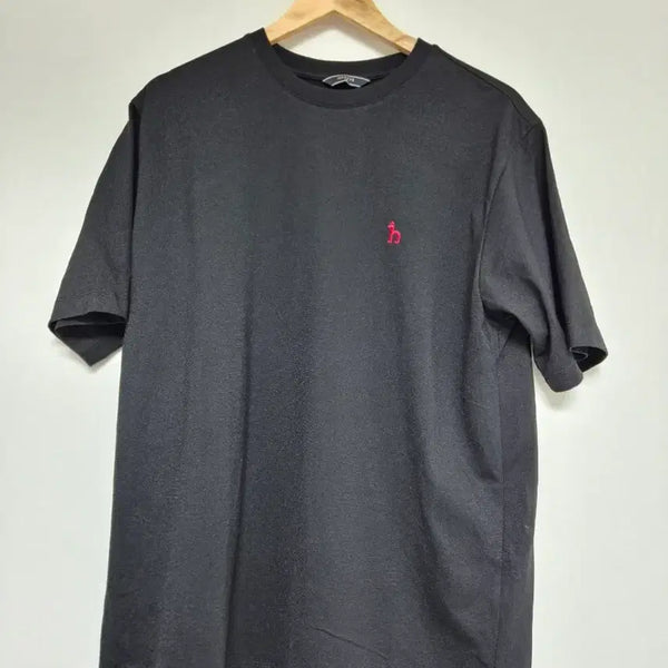 [BUNJANG] HAZZYS Cotton Short-Sleeve T-Shirt Black / [110] 해지스 코튼반팔 티셔츠 블랙