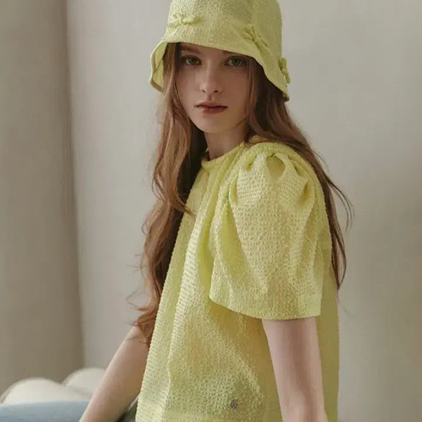 [BUNJANG] Jiyo Cloud Puff Blouse / 지요 클라우드 퍼프 블라우스