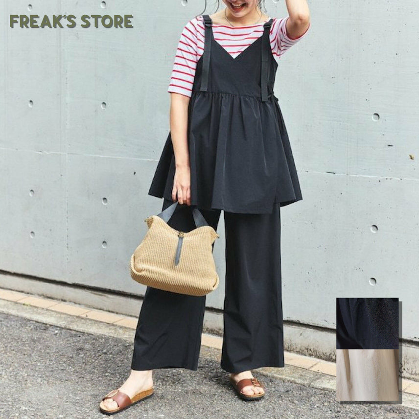 [BUNJANG] FREAK'S STORE Thousand Mile UV Protection Camisole & Wide Pants Setup / 프릭스 스토어 사우전드마일 별주 UV차단 캐미 셋업