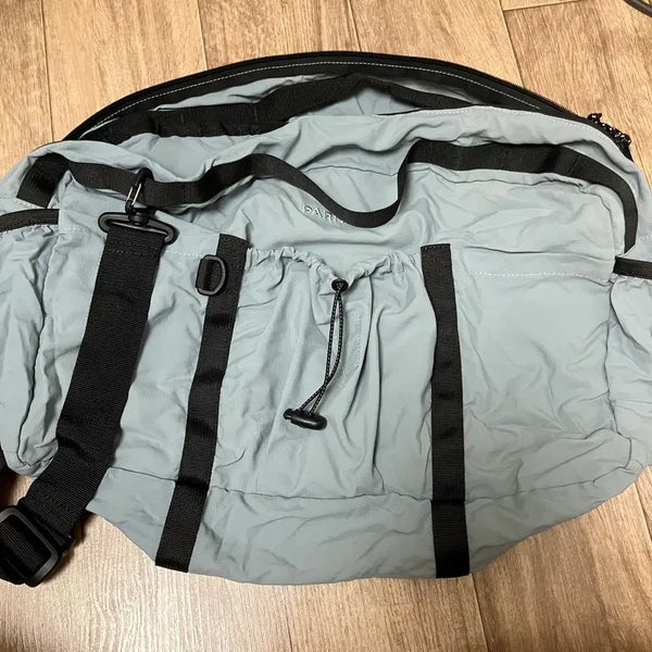 [BUNJANG] Parity Foldable Boston Cross Bag - Blue / 패리티 폴더블 보스턴 크로스백 블루