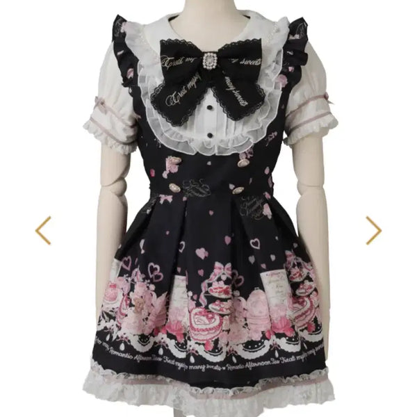 [BUNJANG] LIZ LISA Afternoon Tea Black T-Shirt / 새상품) 리즈리사 애프터눈티 블랙반팔