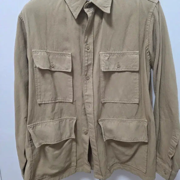 [BUNJANG] Kaptain Sunshine Shirt Jacket Beige Cotton Linen Oversized / 캡틴선샤인 셔츠자켓 36 오버100사이즈
