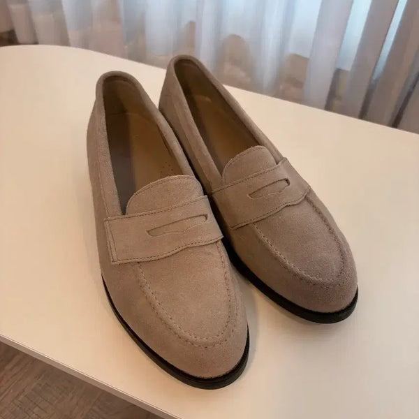 [BUNJANG] Josette Suede Loafers Beige 270 / 조셉트 스웨이드 로퍼 베이지 270