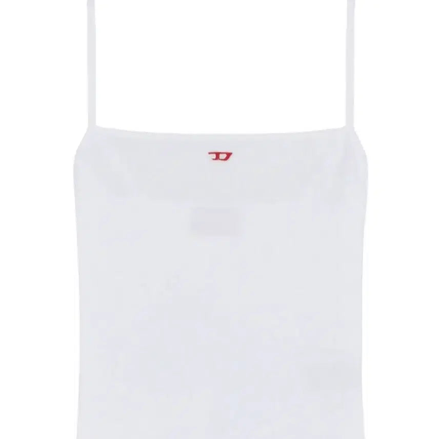[BUNJANG] Diesel Logo Tank Top - White, Size M / (W) 디젤 Diesel 로고 탱크탑 화이트
