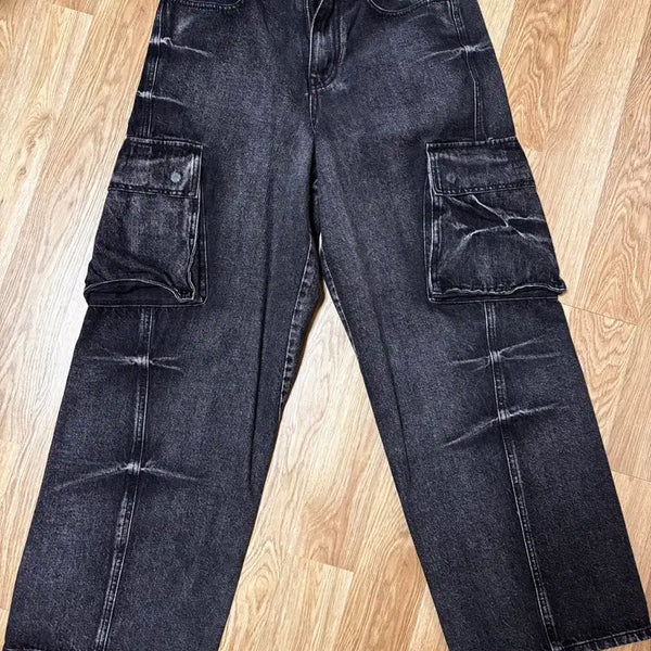 [BUNJANG] Maison Mined Funch Wind Cargo Denim Pants / 메종미네드 핀치 윈드 카고 데님