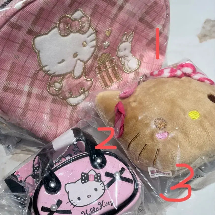 [BUNJANG] Sanrio Hello Kitty Tanning Kitty Coin Pouch / 정품) 키티 파우치 / 태닝키티 동전 지갑