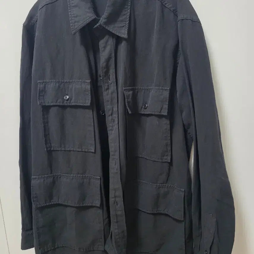 [BUNJANG] Kaptain Sunshine Black Shirt Jacket Size 36 (Oversized 100) / 캡틴선샤인 블랙 셔츠자켓 36 오버100사이즈